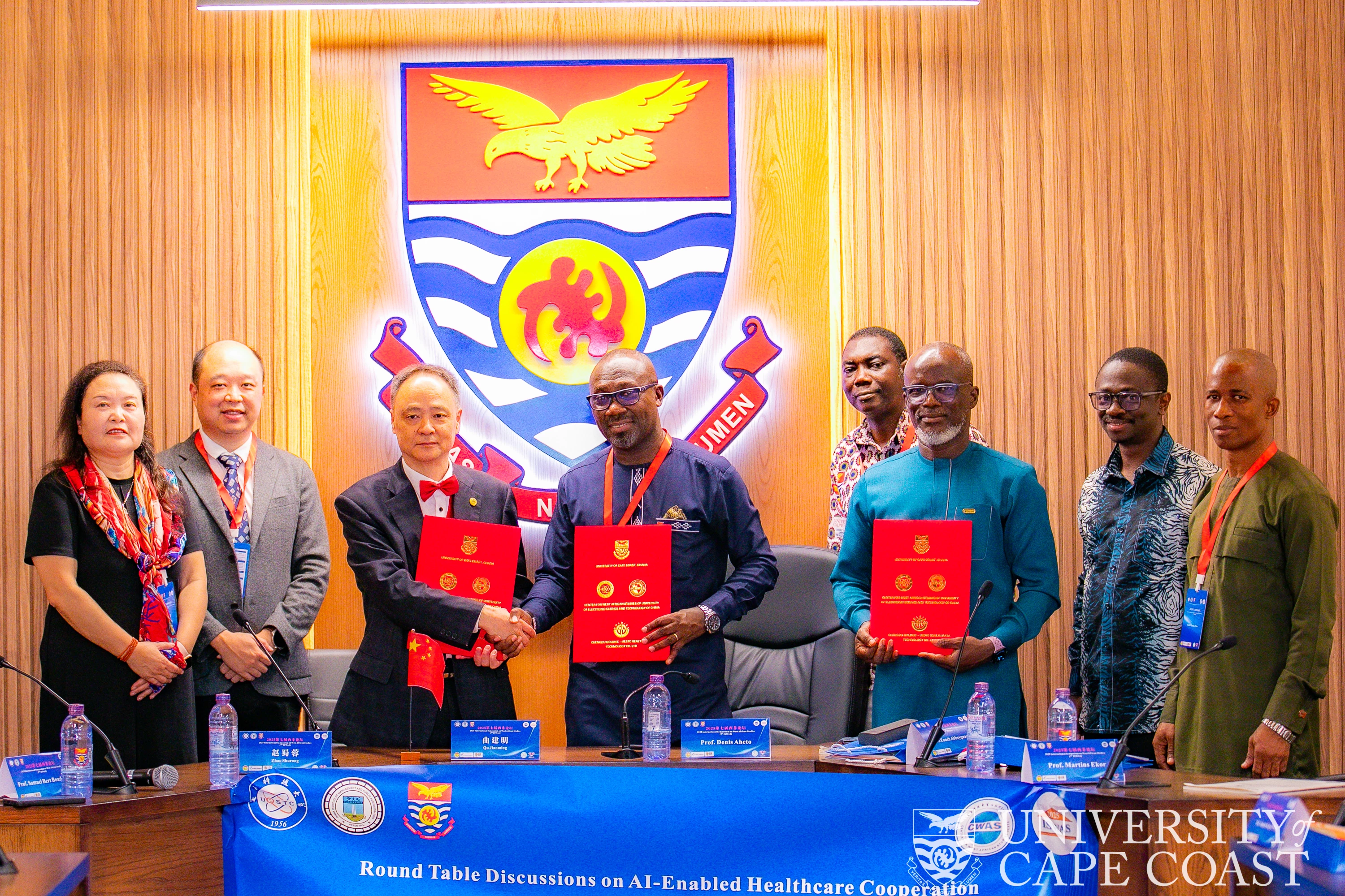 UCC Signs MoU with UESTC and Goldisc to Strengthen Academic Collaboration